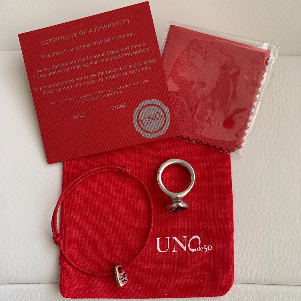 NWT! UNO de 50 Ring "Sor Tija" ANI0424; Size 7.5 - Picture 8 of 9